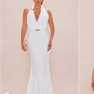 Fashion Nova White Maxi Dress